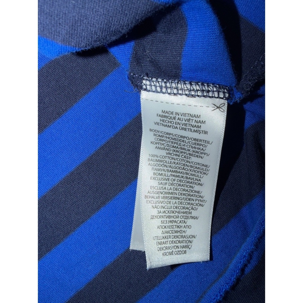 Polo Ralph Lauren Striped Cotton Tee Blue and Navy Classic Fit XXL - Picture 6 of 8
